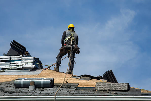 Professional Gutter Installation technician working in Box Springs, GA